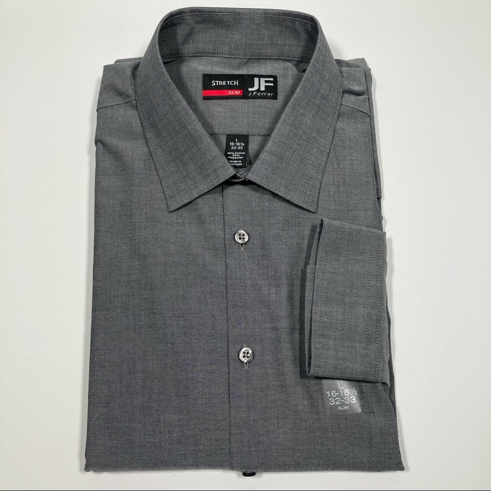 J. Ferrar 16-16.5, 32/33 Slim Fit Dress Shirt NWT